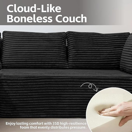 109'' Cloud Sectional Couch Modular Sectional Sofa, Corner Couch Sofa