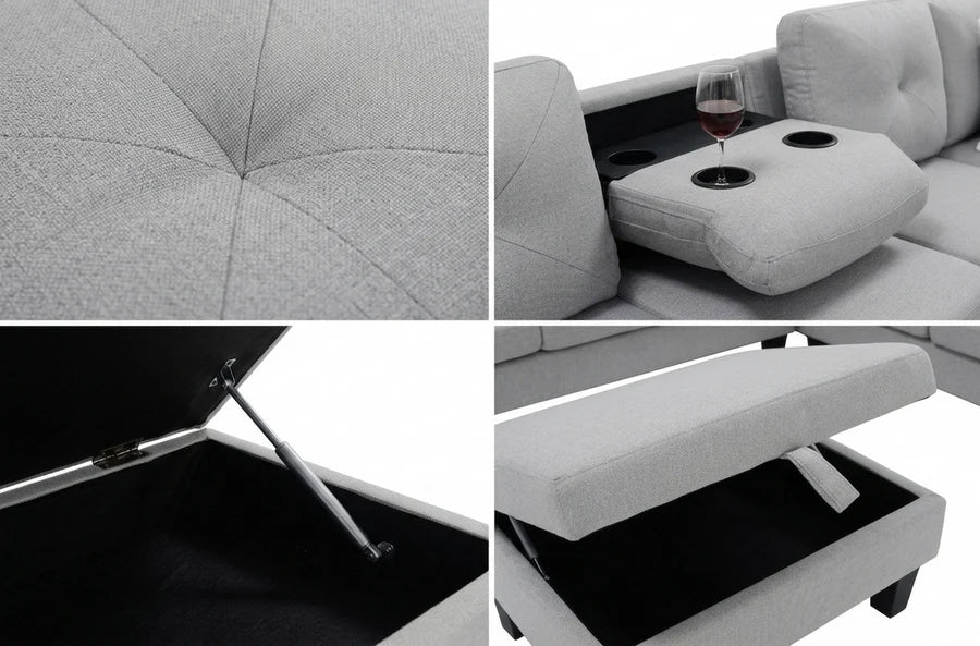 Star Light Grey RAF Sectional