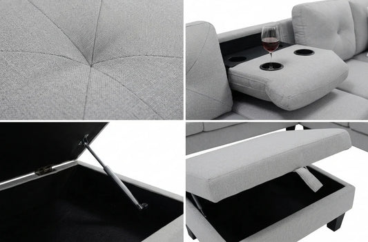 Star Light Grey RAF Sectional
